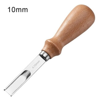 Leathercraft Edger Trimming Tool, Leather Edge Beveller Cutting Beveling  Leather Skiver Tool Steel Blade Ebony Handle DIY Leathercraft Edger  Trimming