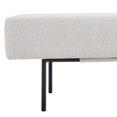 thumbnail image 7 of Ottoman Bench, Modern Upholstered Bench for End of Bed, Entryway Bench Soft Kitchen Bench, Foot Rest Dining Bench for Living Room, Kitchen, Bedroom and Office, 45"L x13"Wx 17"H, White Linen, 7 of 7