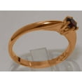 thumbnail image 4 of LBG British Made 10k Rose Gold Natural Garnet Womens Engagement Ring - 33 size options - Size 10.75, 4 of 7
