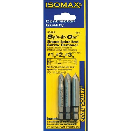 

1PK Eazypower Spin it Out 3-Piece Screw Extractor Set