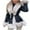 Black, variant on Women's Faux Leather Winter Coats Vintage Collar Long Sleeve Parka Warm Plush Coat with Belt Y2k Open Front Faux Fur Cardigan Jacket Outwear