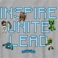 thumbnail image 2 of Boy's Minecraft Legends Inspire Unite Lead  Graphic Tee Athletic Heather X Large, 2 of 5