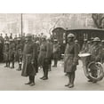 thumbnail image 2 of U.S. Archives 32x25 Gold Ornate Wood Framed with Double Matting Museum Art Print Titled - WWI Lieutenant James Europe and his Famous Jazz Band of the 369th Colored Infantry in the Parade on, 2 of 4