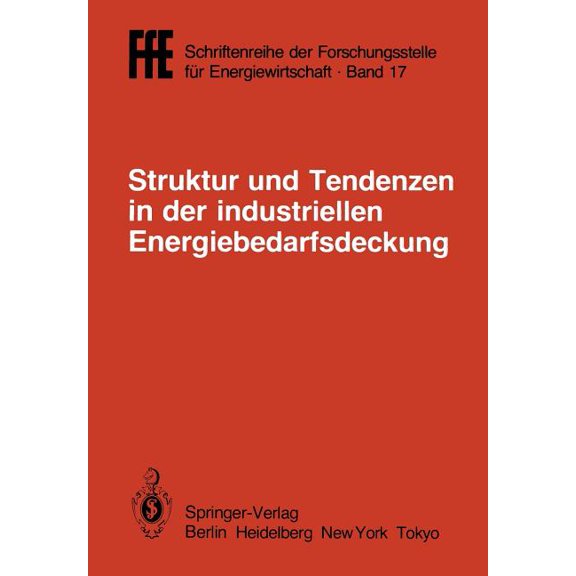 Ffe - Schriftenreihe Der Forschungsstell Struktur Und Tendenzen in Der Industriellen Energiebedarfsdeckung: VDI/Vde/Gfpe-Tagung in Schliersee Am 6./7. Mai 1985, Book 17, (Paperback)