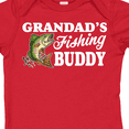 thumbnail image 4 of Inktastic Grandad's Fishing Buddy with White Text Boys Baby Bodysuit, 4 of 5