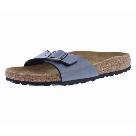 Birkenstock Madrid Narrow Unisex Shoes Size 5 Color: Metallic Black