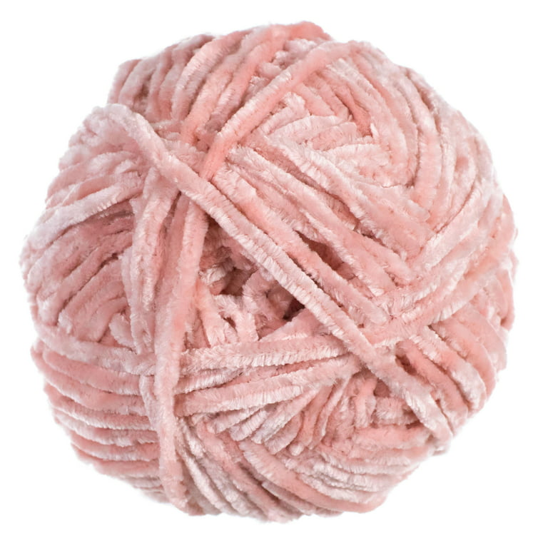 Craft County Velvet Yarn - Super Soft, Size 5 Bulky, Polyester Cord - 315  Yards 