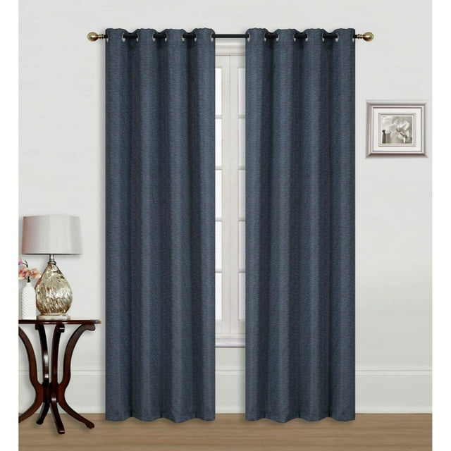 Jacquard Blackout Panel W 8 Grom (Linea) (Charcoal) (84")