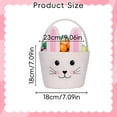 thumbnail image 3 of Home textile storage,Easter Basket For Toddler Woven Baby Easter Basket With Handle Empty Bunny Egg Basket For Girls Boys Kids, 3 of 8