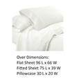 thumbnail image 3 of Udine 3 Piece Twin Size Sheet Set with Crochet Lace The Urban Port White, 3 of 3