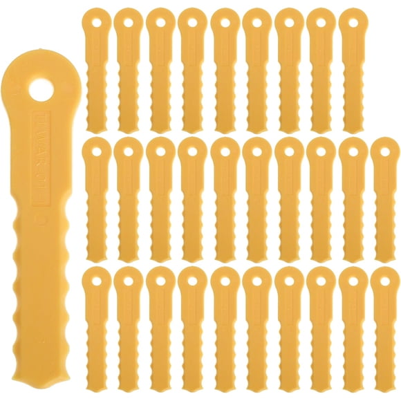 30PCS Replacement Blades for Weed Warrior Push-N-Load 3 Blade Trimmer Head for Pivotrim Hybrid 2-N-1 Head