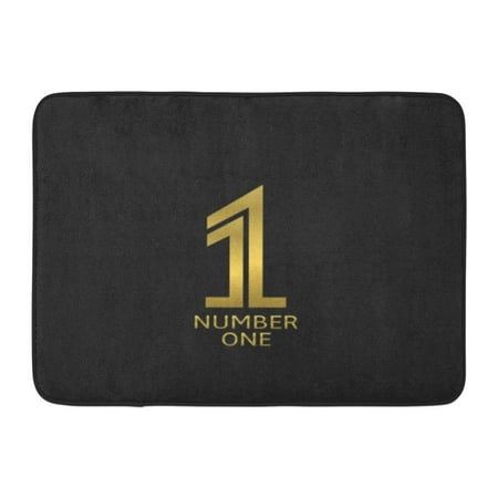 GODPOK Gold Award Number One Best Champion Emblem First Place Golden Rug Doormat Bath Mat 23.6x15.7 (Best Places To Prospect For Gold)