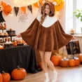 thumbnail image 1 of Wearable Halloween Blanket Hoodie Flannel Hooded Halloween Cape Flannel Throw Cloak for Women Cozy Halloween Loungewear, 1 of 6