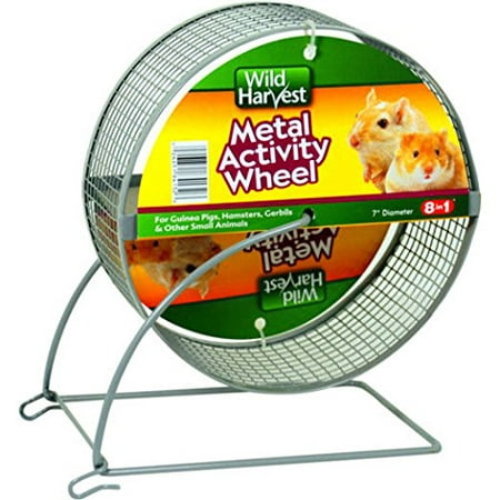 Wild Harvest 7" Metal Activity Wheel for Small Animals, 1-Count