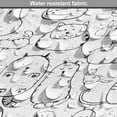thumbnail image 5 of Cat Dog Crate Cover, Lazy Furry Feline Doodles Sleeping Silly Playful Pets Whiskers Sketch Art Monochrome, Easy to Use Pet Kennel Cover for Dogs, 35" x 23" x 27", Black White, by Ambesonne, 5 of 6