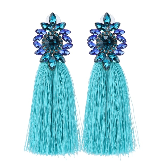 Boucles d'Oreilles Pompon, Boucles d'Oreilles de Déclaration Pompon Longues Boucles d'Oreilles Pompon Boucles d'Oreilles sur Mesure pour la Perfection