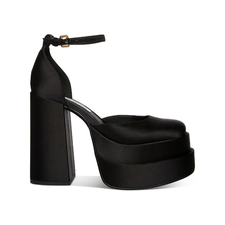 Steve Madden Charlize Women s Satin Platform Chunky Block Heel Pumps