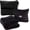Black, variant on BlueHills Premium Soft Travel Blanket Pillow Airplane Throw 2-Pack -Black