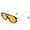 Orange, variant on Oversized Aviator Sunglasses for Women With Earring Trendy Large Big Double Bridge 2025 Designer Ladies Shades