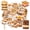 3A-50pcs, variant on 35pcs-50pcs Cartoon Stickers S'mores Funny Stickers Marshmallow Stickers Cute Stickers for Notebooks Laptops Suitcases