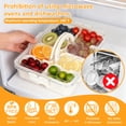 thumbnail image 4 of YOYTOO Snack Box Container with Dividers 8 Compartment Plastic Snackle Boxes Containers Lunch Box with Lids & Handles, 4 of 9