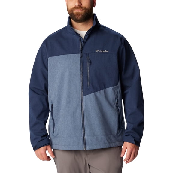 Columbia Men's Cruiser Valley Softshell Jacket, Dark Mountain Navy, Small