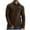 Khaki, variant on Wyobmus Mens Solid Long Sleeve Shirt Fashion Button Collared Tops With Pocket Khaki