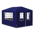 thumbnail image 5 of Patio Outdoor Gazebo Party Tent Canopy White/Blue 10'x 13/ 10'x 20'/ 10'x 30', 5 of 20