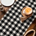 thumbnail image 3 of Valentine's Day Table Runner - 120 Inch Long Red Loves Truck Romantic Buffalo Plaid Beige Cotton and Linen Blended Dress Scarves Farmhouse Table Runner for Kitchen Dining, Coffee Table, 13" x 120", 3 of 8