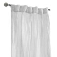 thumbnail image 4 of Loft Living Peoria Sheer Dual Header Single Curtain Panel 52 x 95 in White, 4 of 6