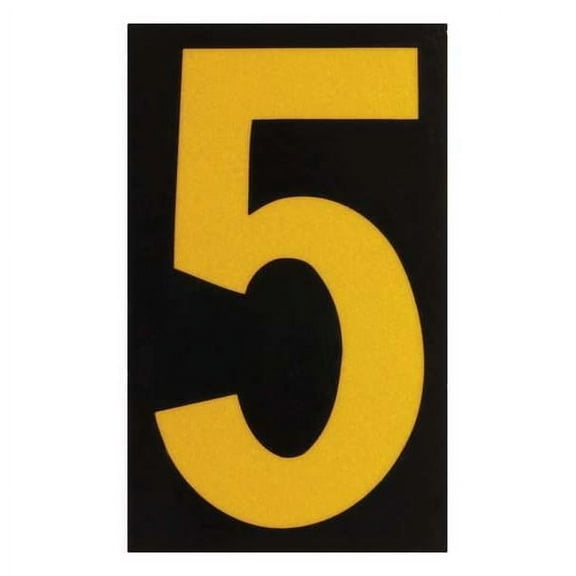 Brady Reflective Numbers And Letters,5,PK25 5905-5