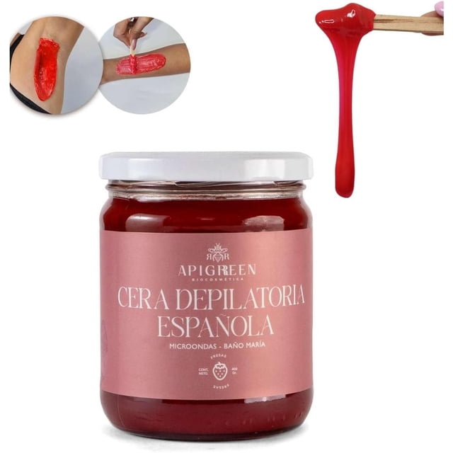 CERA ESPAÑOLA DEPILATORIA PARA MICROONDAS AROMA FRESAS