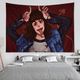 thumbnail image 3 of Tapiz de pared grande con estampado de Stranger Things E-Eddie M-Munson, decoración de pared con Buda indio, manta de decoración bohemia y brujería, 3 of 5