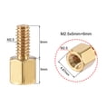 thumbnail image 3 of Uxcell Brass M2.5 5mm+6mm Male-Female Hex Standoff 100 Pack, 3 of 5