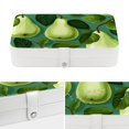 thumbnail image 4 of Pear Elegant Jewelry Box Organizer with Removable Compartment and Earring Holder - Portable PU Leather Storage Case, 4 of 6