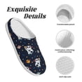 thumbnail image 5 of Goofa Panda Astronaut Print Womens Mens Cotton Lightweight House Slippers , Washable Home Slippers,Indoor Comfy Bedroom Cozy Slippers-42/43, 5 of 7