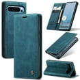 thumbnail image 1 of CaseMe Leather for Google Pixel 9 Pro XL Case, Flip Wallet Leather Case with Card Holder Magnetic Closure Shockproof Kickstand Protective Phone Cases Cover for Google Pixel 9 Pro XL,Blue, 1 of 12