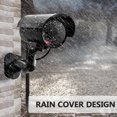thumbnail image 2 of Cámara Irfora Cámara falsa Cámara de vigilancia CCTV de seguridad a prueba de agua con cámara de bala de luz LED roja intermitente Uso en exteriores para calzada Jardín Patio Porche Irfora Cámara, 2 of 2