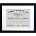 thumbnail image 1 of 8x16 Collage Black Gallery Picture Frame with Three 4x6 Inch Openings - Wide Molding - Includes both Attached Hanging Hardware and Desktop Easel - Display Three 4 x 6 Photos Horizontal or Vertical, 1 of 5