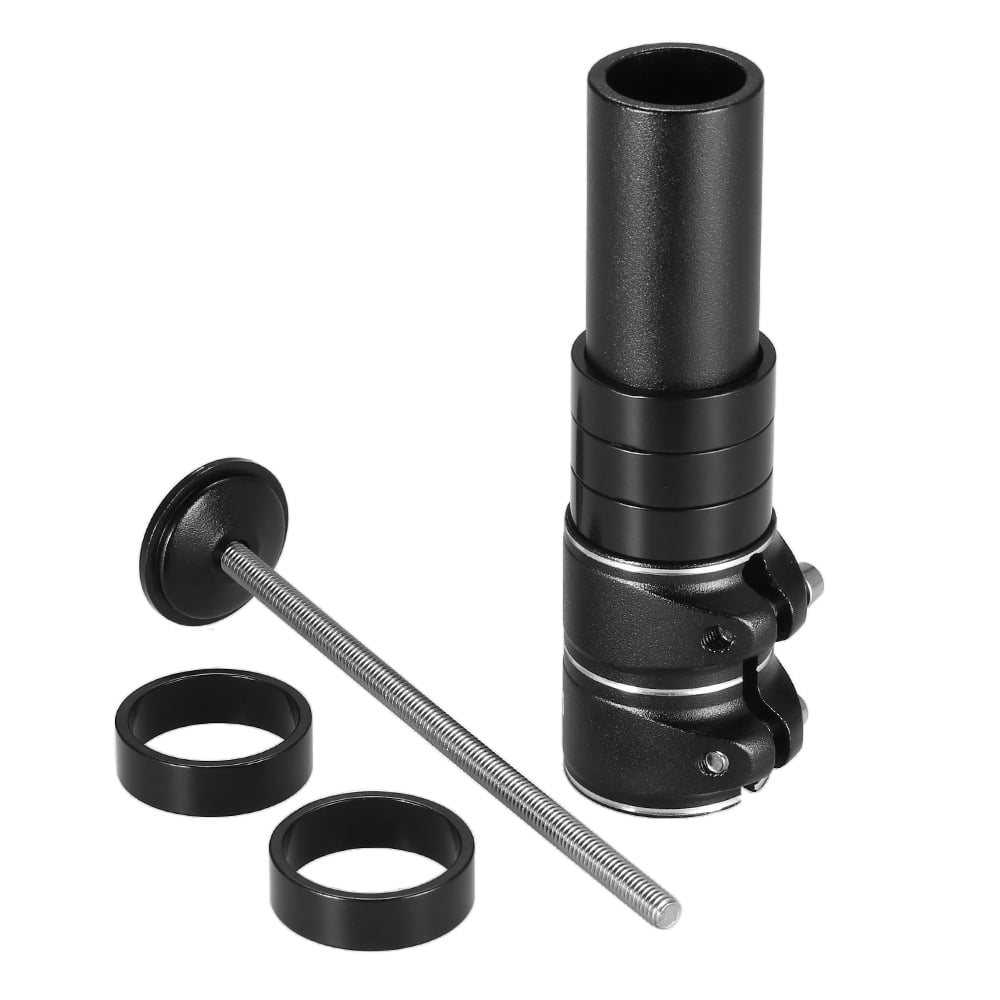 Bike Bicycle Head Up Fork Handlebar Stem Riser Extender Extension Adaptor Black