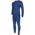 thumbnail image 3 of Nautica Mens Thermal Sleep Set - Pockets Super Soft Jersey Spandex/Polyester Blend Pajamas Charcoal/Navy, 3 of 3