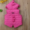 thumbnail image 3 of Baby Solid Color Dinosaur Padded Sleeveless Zipper Hooded Waistcoat, 3 of 6