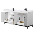 thumbnail image 3 of Wyndham Collection WCH515172DWBWCUNSMXX Marlena 72" Free Standing Double Basin Vanity Set, 3 of 7