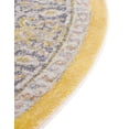 thumbnail image 6 of Unique Loom Baracoa Collection Area Rug - Prado (5' x 8' Oval Yellow/Ivory), 6 of 7