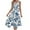 M-Blue, variant on Women's Causual Dresses Sleeveless Round Neck Drawstring Ruffle A-Line Mini Dress Black