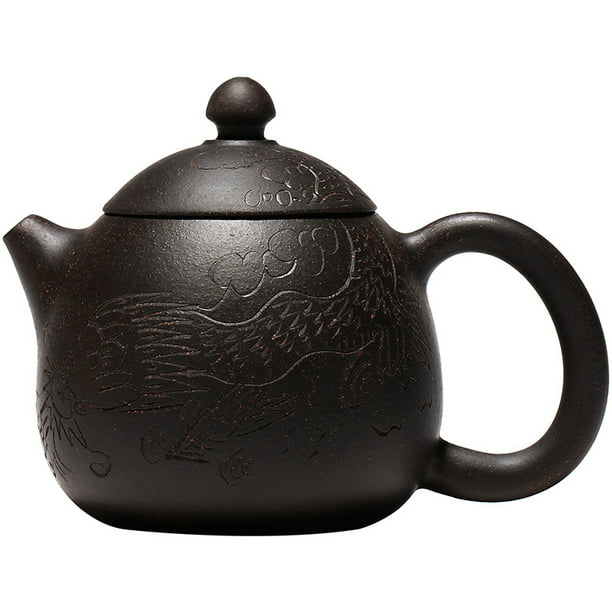 Zisha Teapot 6.4 Oz Yixing Clay Tea Pot with Filter Funny Handmade,Chinese  Kung Fu Tea Maker Set - Dragon Egg