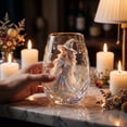 thumbnail image 2 of ZhangC Halloween Witch Floral Devise Wine Glass, 14.2 Oz Gold Rim Stemless Drinking Glass, Decorative Witch Flower Cup for Party, Home, Gift and Bar Use, Halloween Gift, 2 of 9