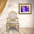 thumbnail image 3 of Grayscale 32x25 Gold Ornate Wood Framed with Double Matting Museum Art Print Titled - Purple Bloom I, 3 of 4
