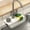 White, variant on ZFSBZBS Kitchen Sink Storage Rack Anti-splashing Draining Basket for Faucet Guard Adjustable Sink Board Protector for Kitchen Bathroom Use,White