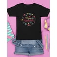 thumbnail image 3 of Buon Ferragosto Fruits Wreath T-Shirt Juniors -Image by Shutterstock,  Medium, 3 of 4